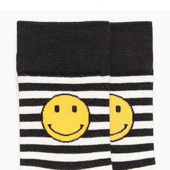 Smiley Face Striped Socks