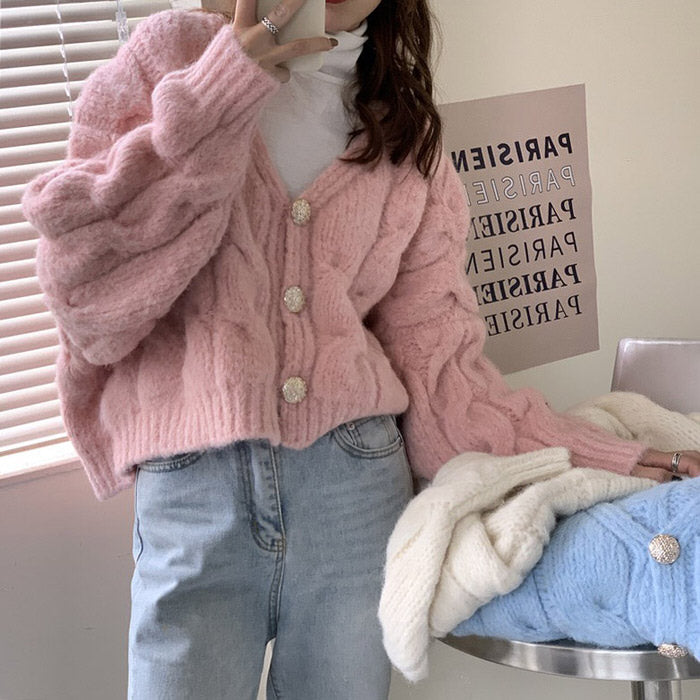 Soft Girl Cropped Cardigan