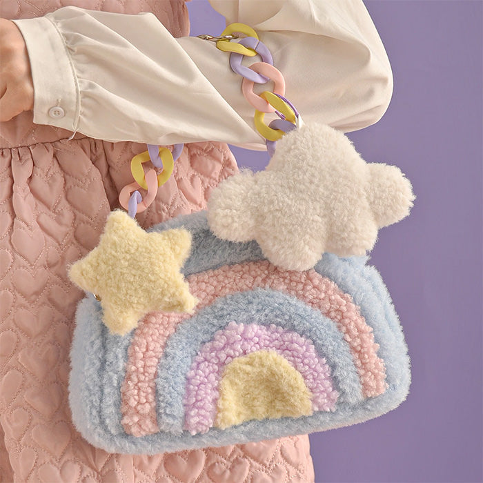 Softgirl Rainbow Plush Bag