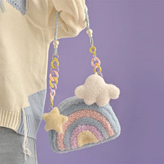 Softgirl Rainbow Plush Bag