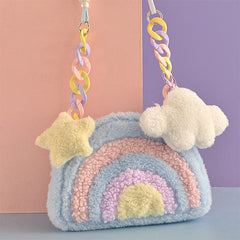 Softgirl Rainbow Plush Bag