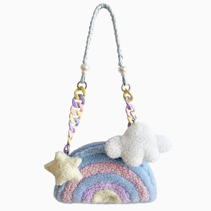 Softgirl Rainbow Plush Bag