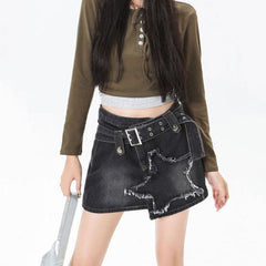 Star Girl Denim Skirt