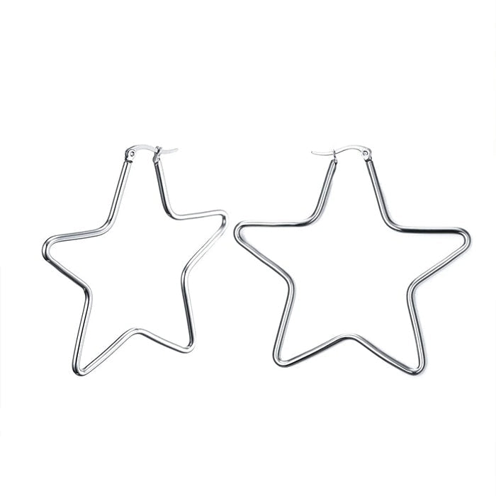 Stars Hoop Earrings