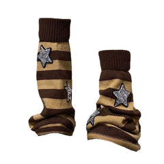 Stars Striped Leg Warmers