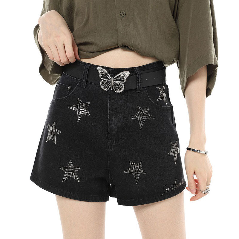 Superstar Behavior Rhinestone Shorts