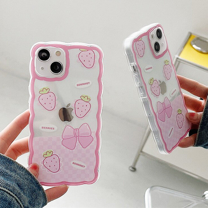 Strawberry Wave iPhone Case