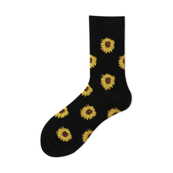 Sunflower Print Socks