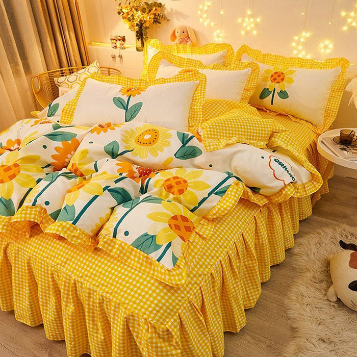 Sunflowers Aesthetic Bedding Set