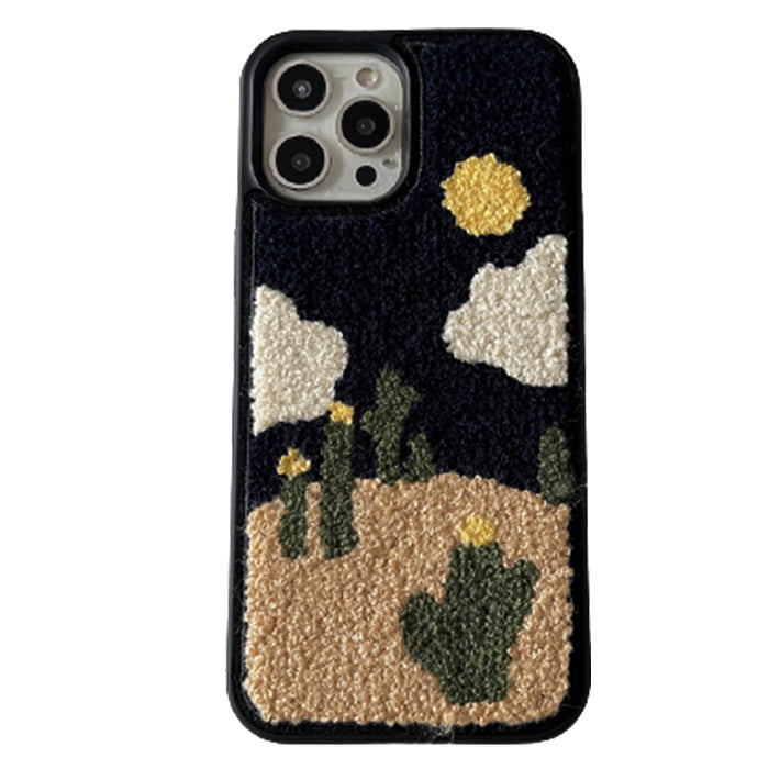 Sunflowers Fuzzy iPhone Case