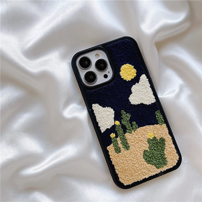 Sunflowers Fuzzy iPhone Case