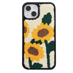 Sunflowers Fuzzy iPhone Case