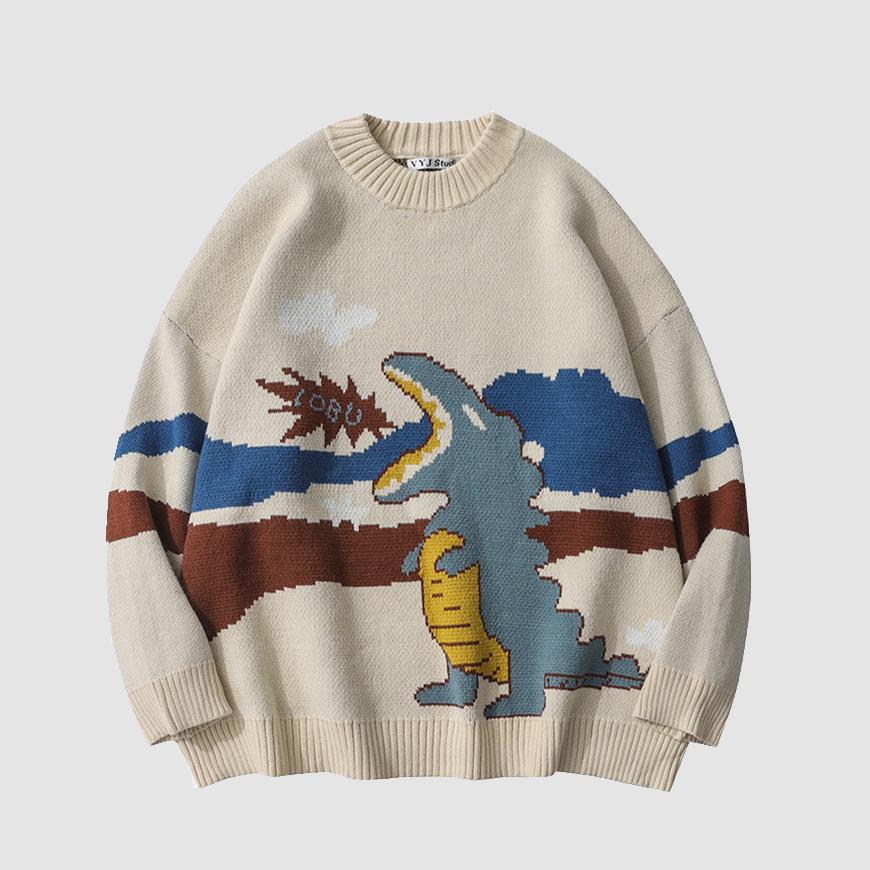 “Oohâ€?Dinosaur Sweater