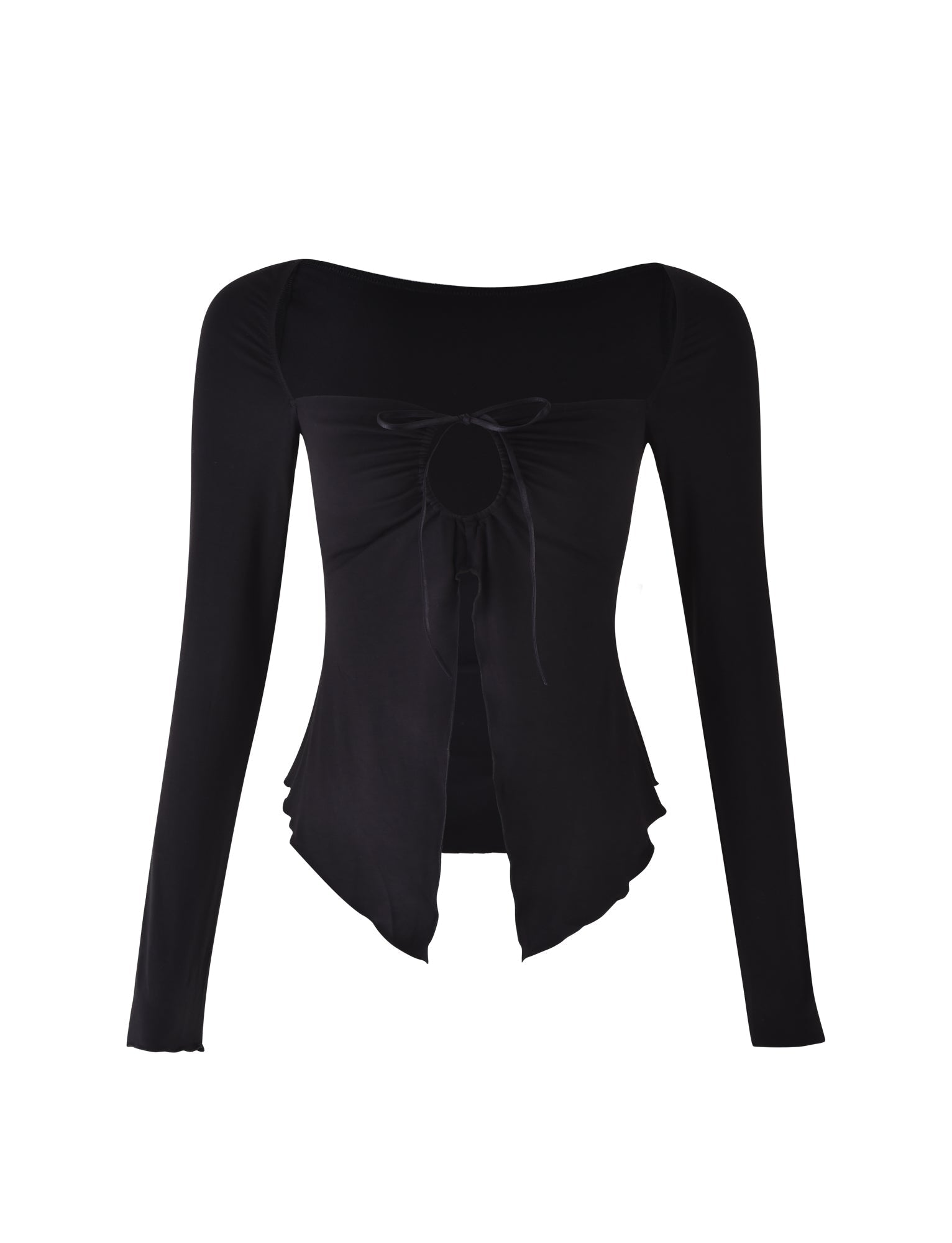 Jersey Long Sleeve Top Hoop Knot