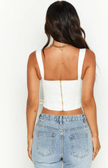 Tara White Corset