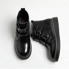 Teen Craft Heart Buckle Boots