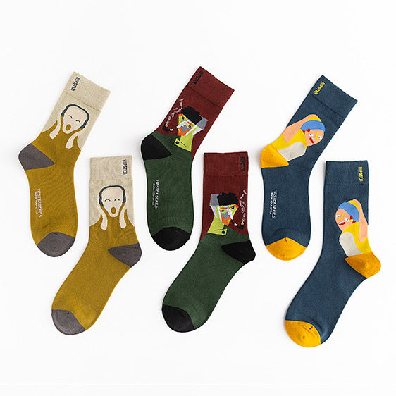 The Scream Munch Socks