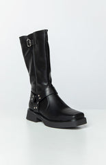 Therapy Edge Black Biker Boots