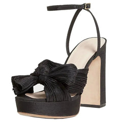 Thick High Heel Bow Platform Sandals
