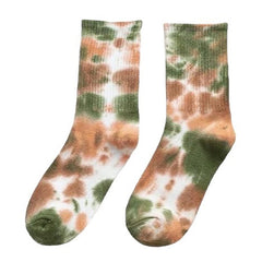 Tie Dye Crew Socks