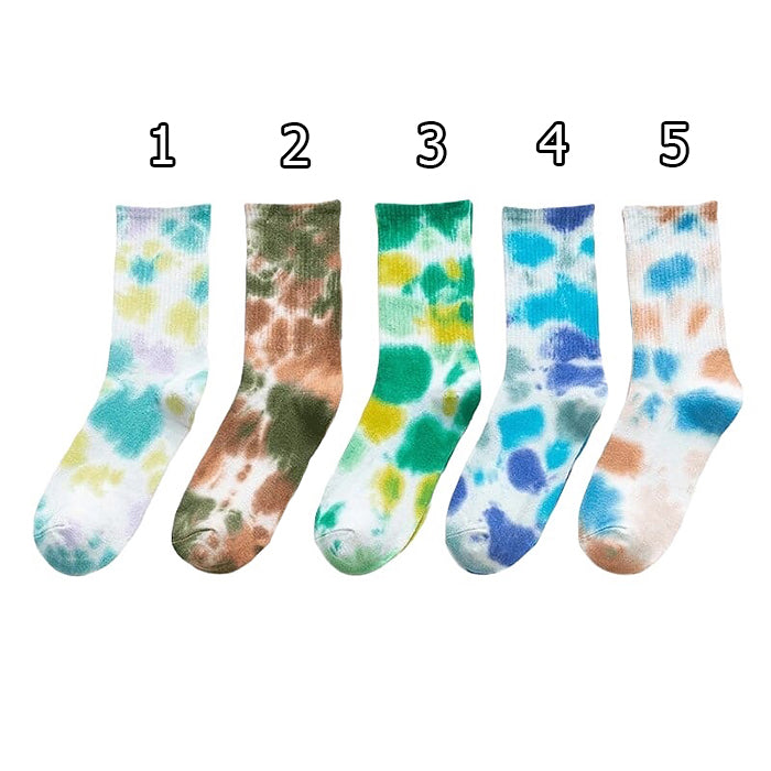 Tie Dye Crew Socks