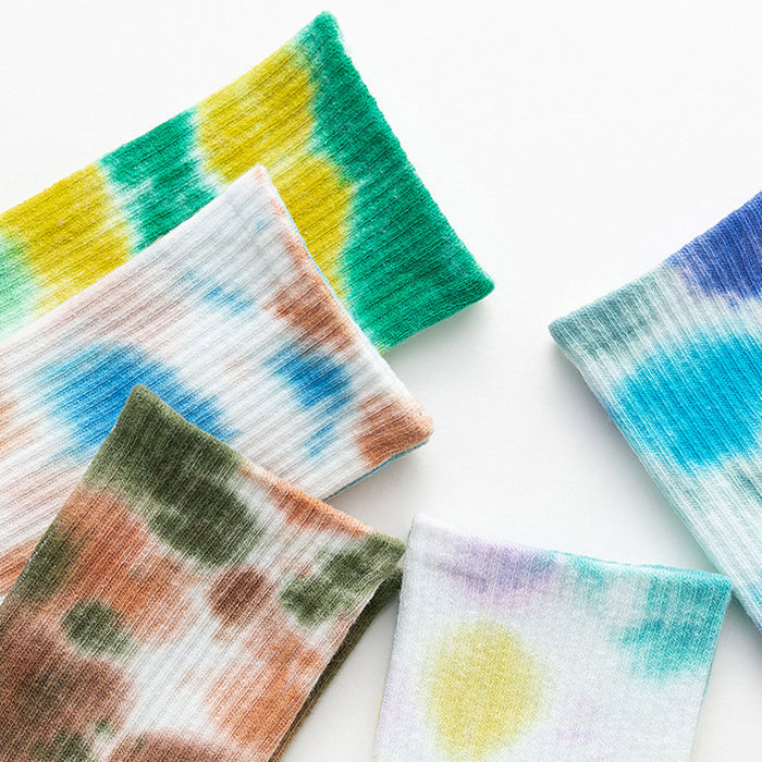 Tie Dye Crew Socks