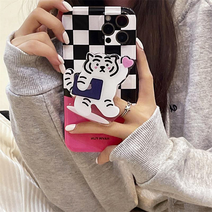 Tiger Plaid iPhone Case