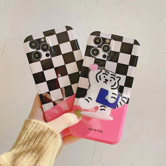 Tiger Plaid iPhone Case