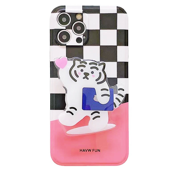 Tiger Plaid iPhone Case