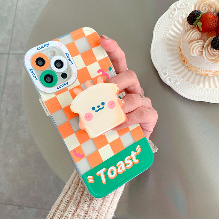 Toast Checkered iPhone Case