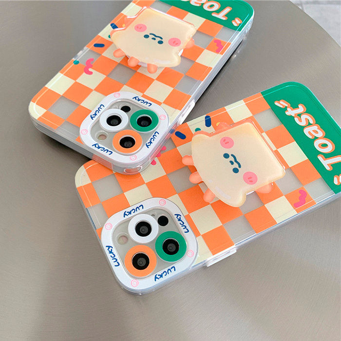 Toast Checkered iPhone Case