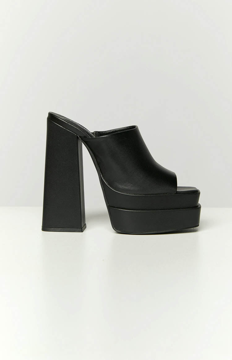 Therapy Villain Black Platform Heels