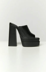 Therapy Villain Black Platform Heels