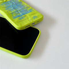 Toxic Green iPhone Case