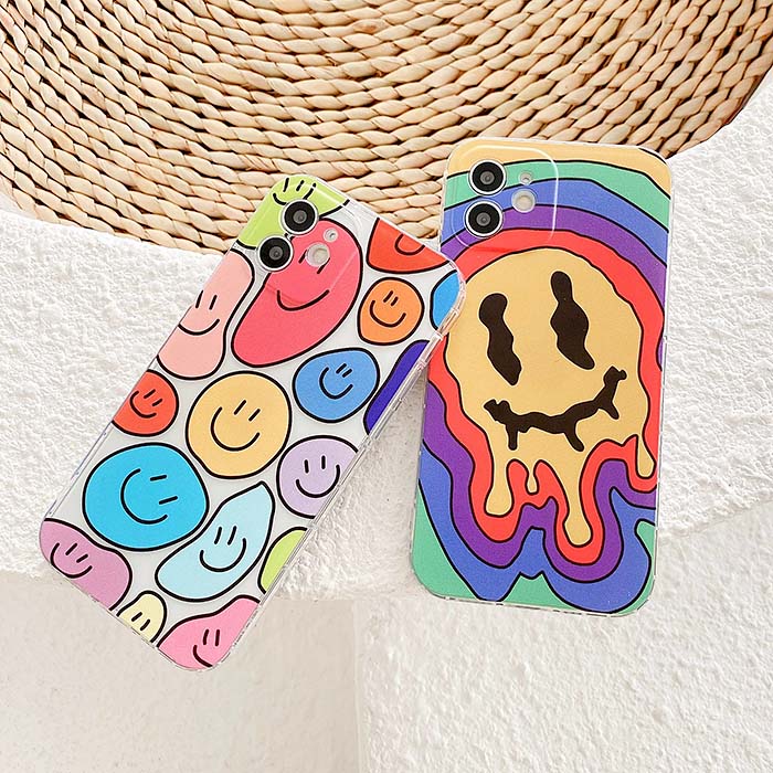 Trippy Smiley iPhone Case