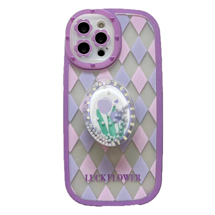 Tulip Argyle Check iPhone Case