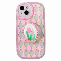 Tulip Argyle Check iPhone Case