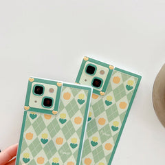 Tulip Argyle iPhone Case