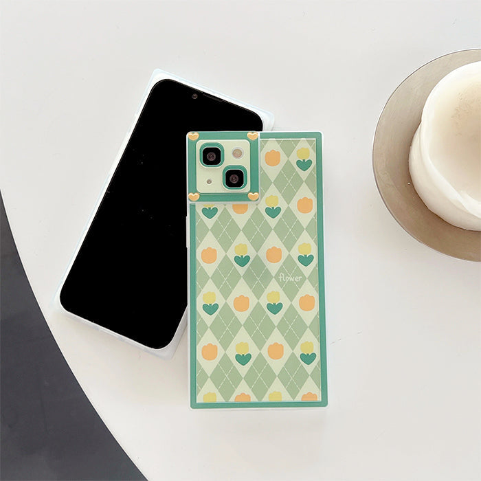 Tulip Argyle iPhone Case