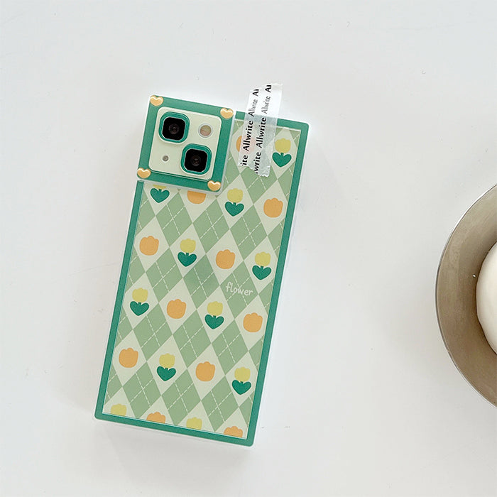 Tulip Argyle iPhone Case