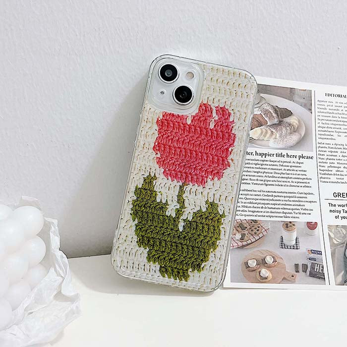 Tulip Crochet iPhone Case