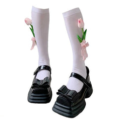 Tulip Flower Tube Socks