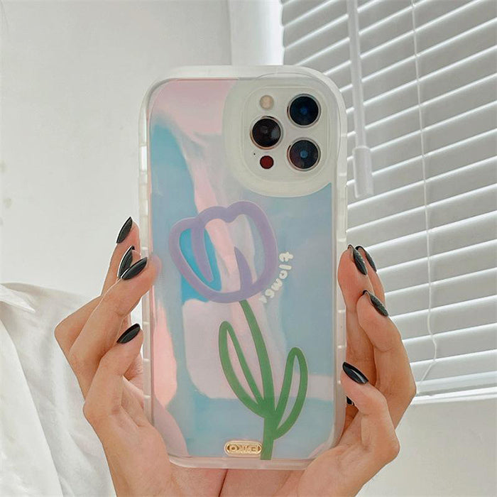 Tulip Holographic iPhone Case