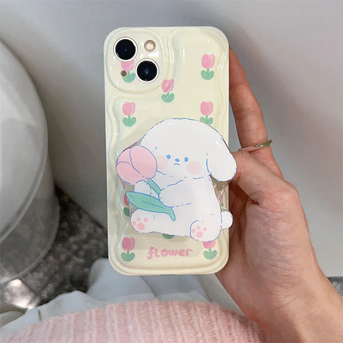 Tulip Puppy iPhone Case