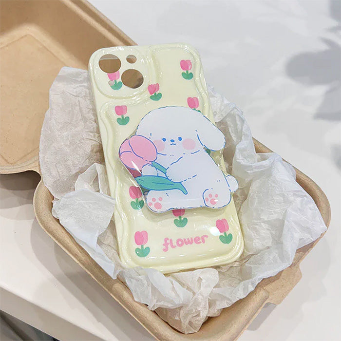 Tulip Puppy iPhone Case