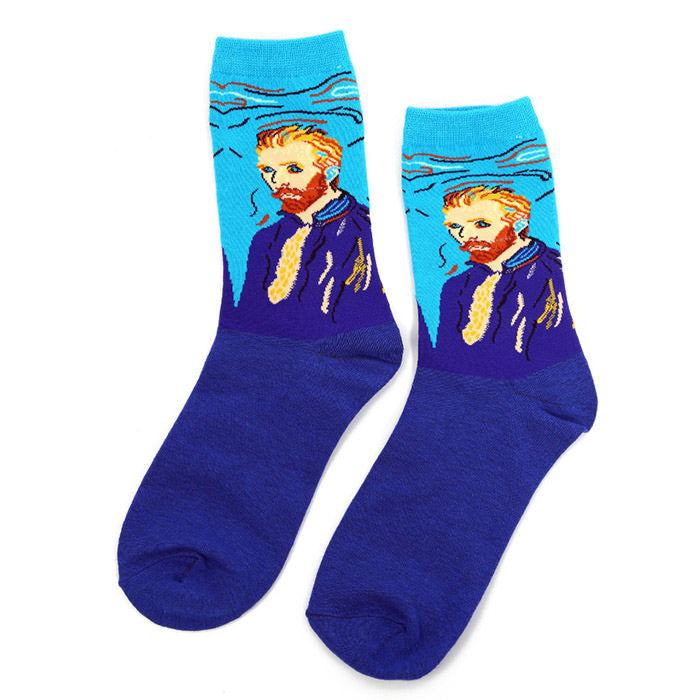 Van Gogh Self-Portrait Socks