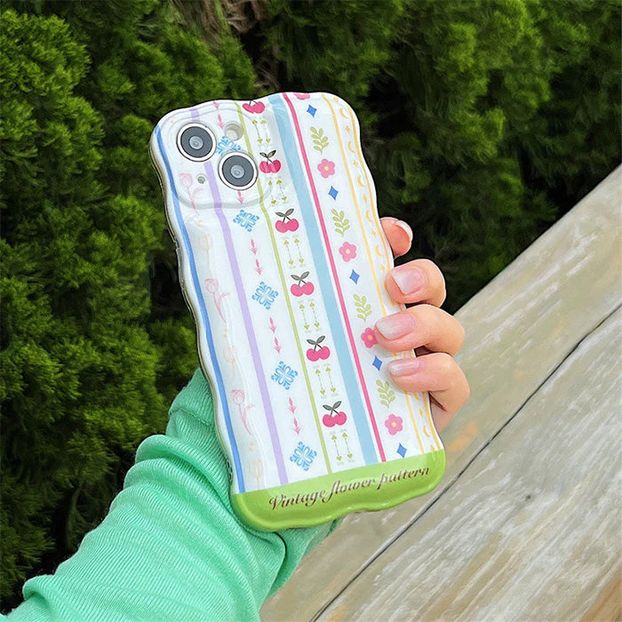 Vintage Floral Pattern iPhone Case