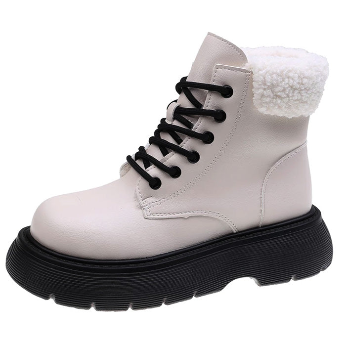 Warm Sheepskin Ankle Boots