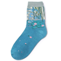 Water Lilies Monet Socks