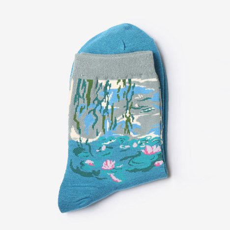 Water Lilies Monet Socks